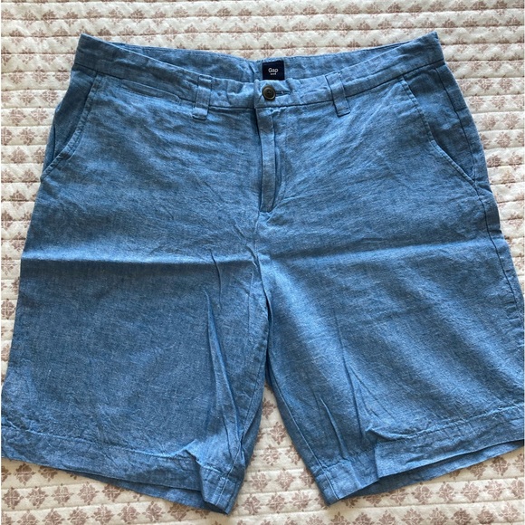 Gap Linen Shorts - Size 34 - Picture 2 of 3